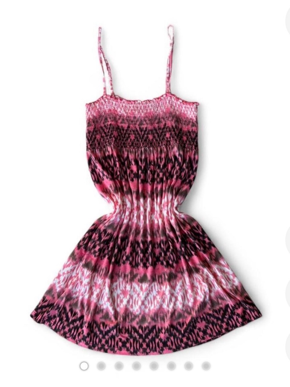 Mudd y2k tribal print sundress, pink & black